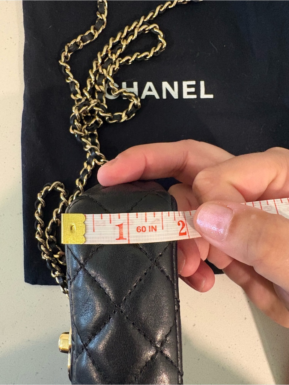 Chanel Extra Mini Classic Flap Black Lambskin Gold Hardware - Picture 15 of 16